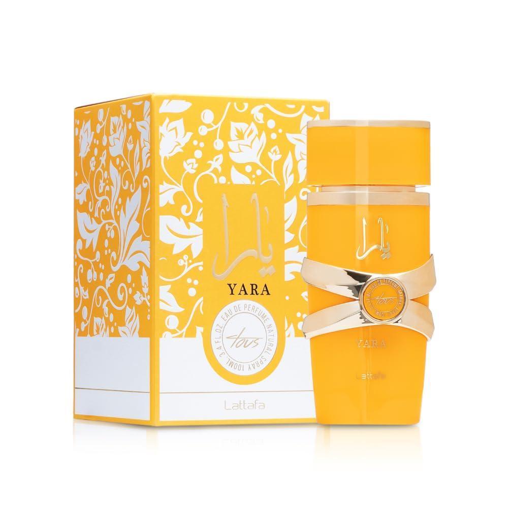 Lattafa Yara Tous - Fragancia de larga duración para mujer, aroma tropical, afrutado, floral y vainilla