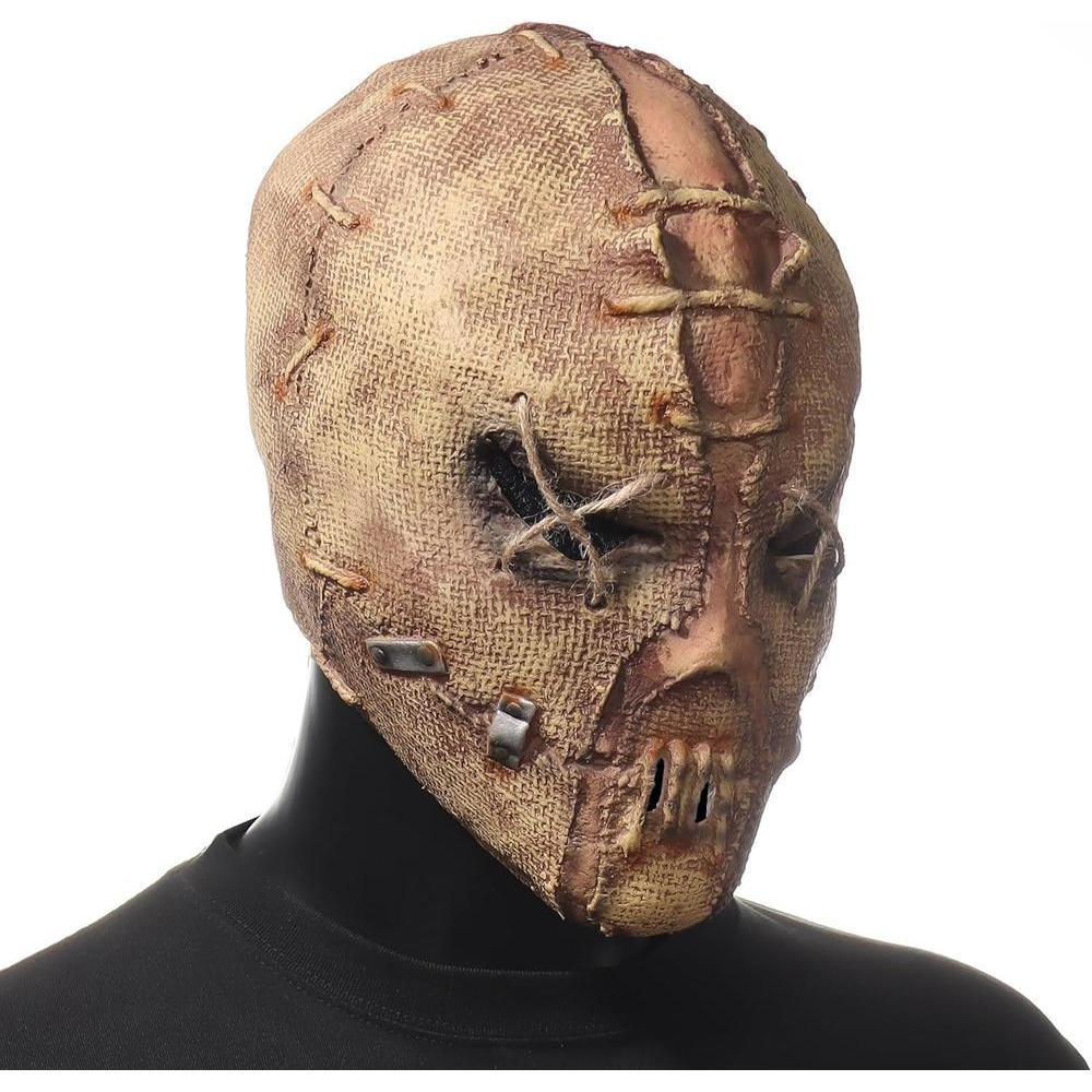Máscara de terror para Halloween con diseño aterrador de zombi, ideal para disfrutar de una experiencia única
