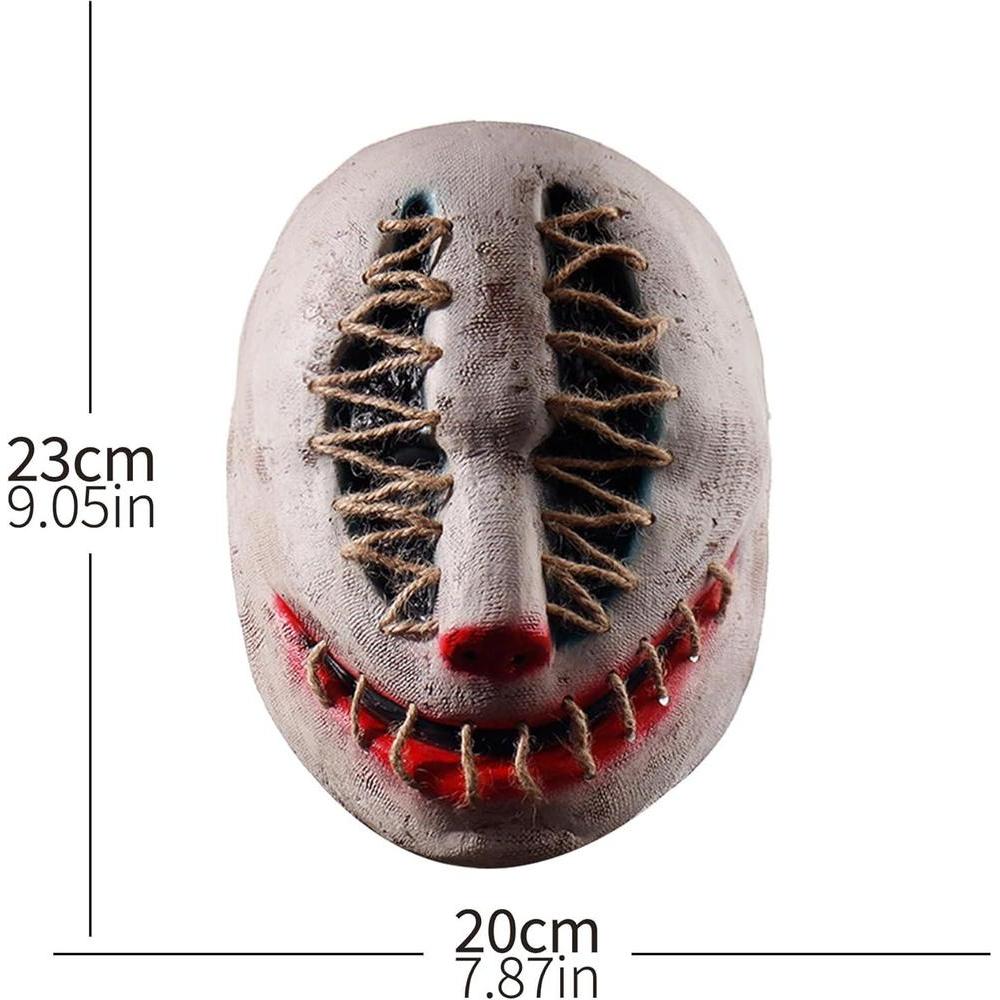 Máscara de terror para Halloween, zombi con rostro aterrador, diseño realista, látex ecológico y ajuste cómodo para adultos