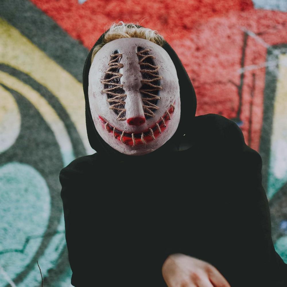 Máscara de terror para Halloween, zombi con rostro aterrador, diseño realista, látex ecológico y ajuste cómodo para adultos