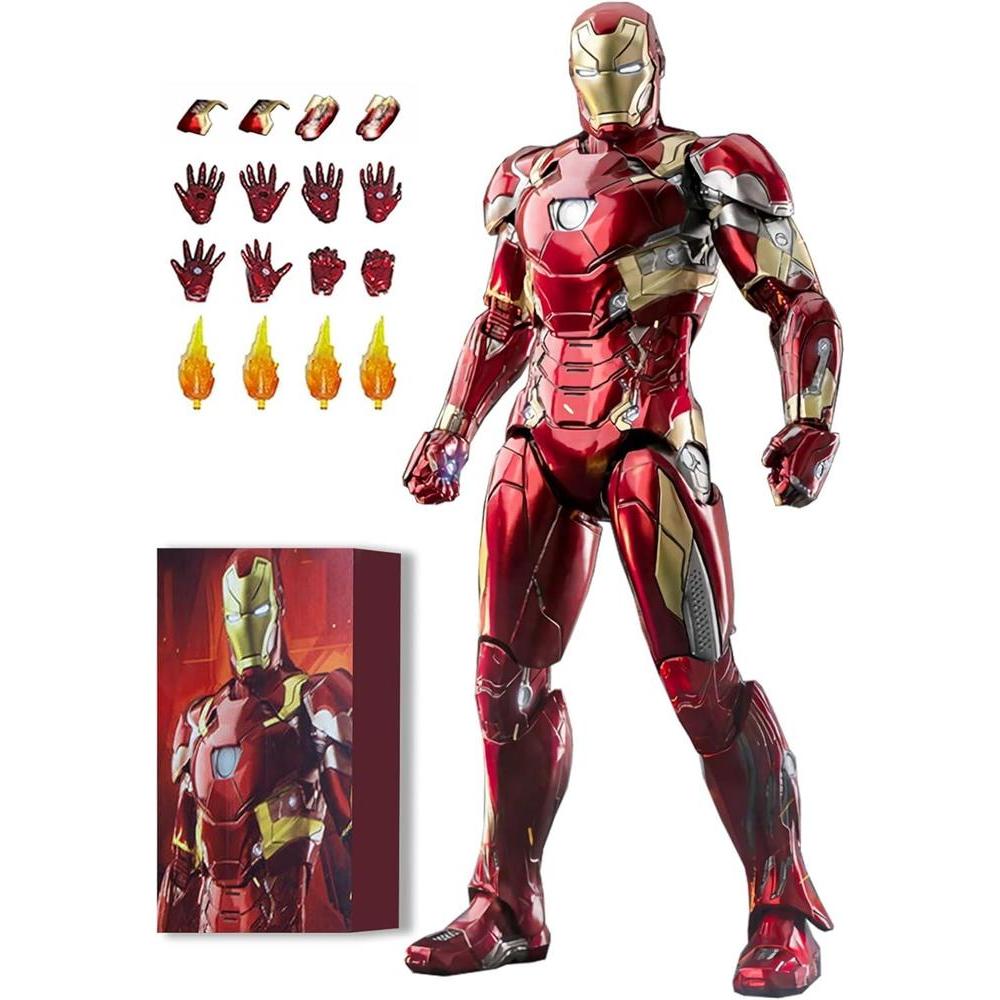 7 Inch Ironman MK46 Action Figure (1/10 Scale) with Lots of Accessories,Exquisite Painting Collectible Toy