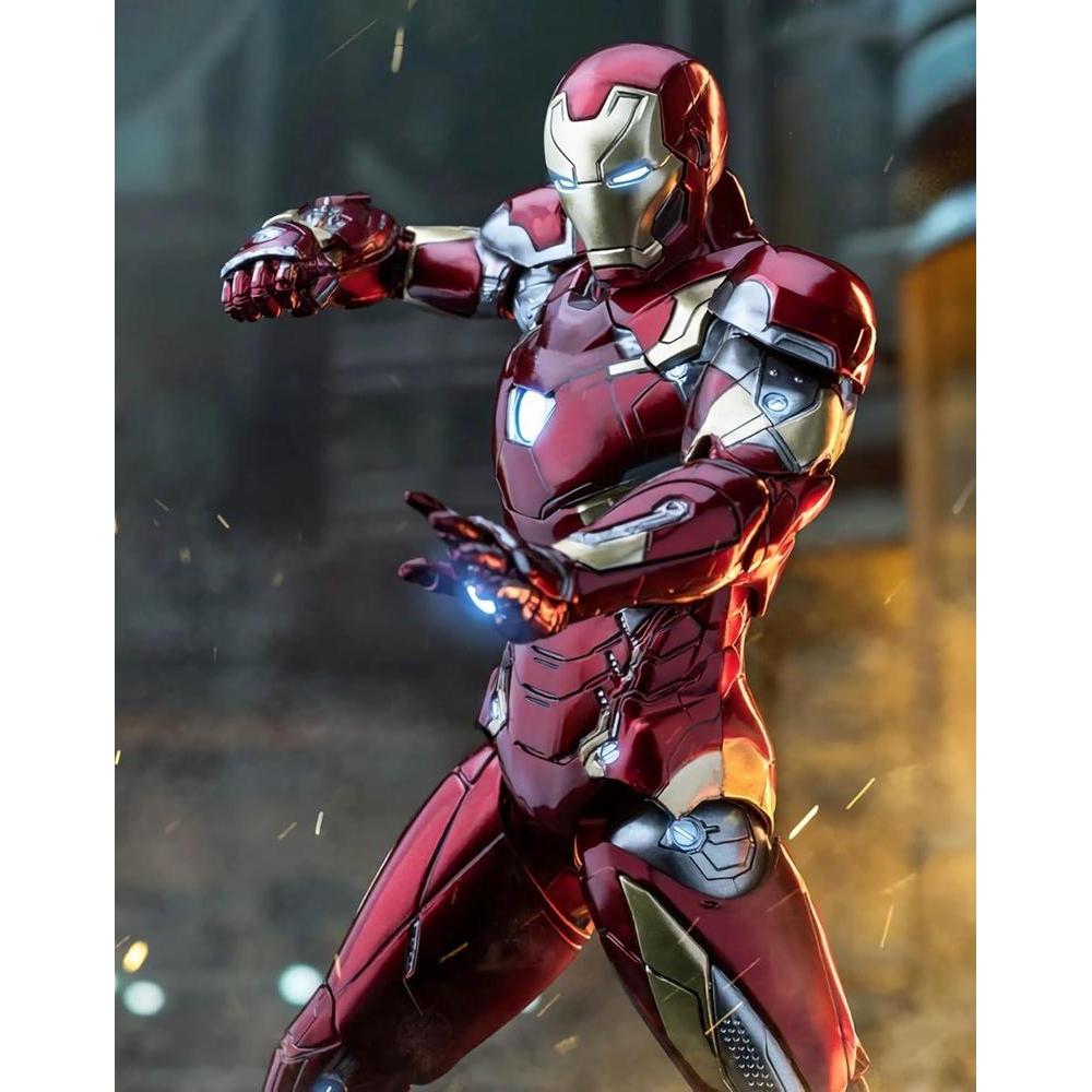 Figura de acción Ironman MK46 con accesorios y pintura coleccionable, 18 cm