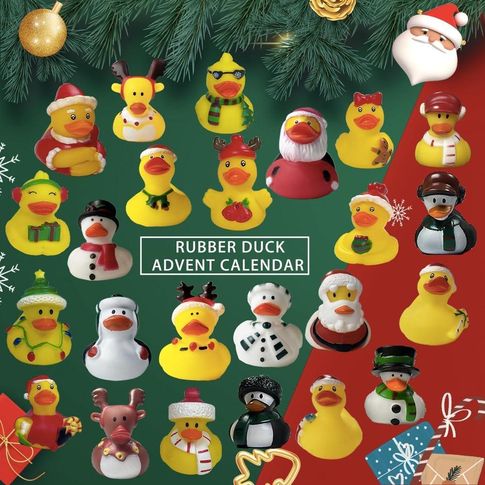 Calendario de Adviento 2025 con patos de goma, 24 días de sorpresas, regalo de cuenta regresiva para niños y adolescentes
