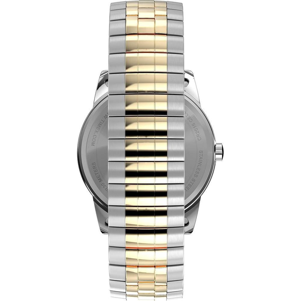 Reloj Easy Reader para hombre de Timex, diseño elegante con resistencia al agua y banda de acero inoxidable