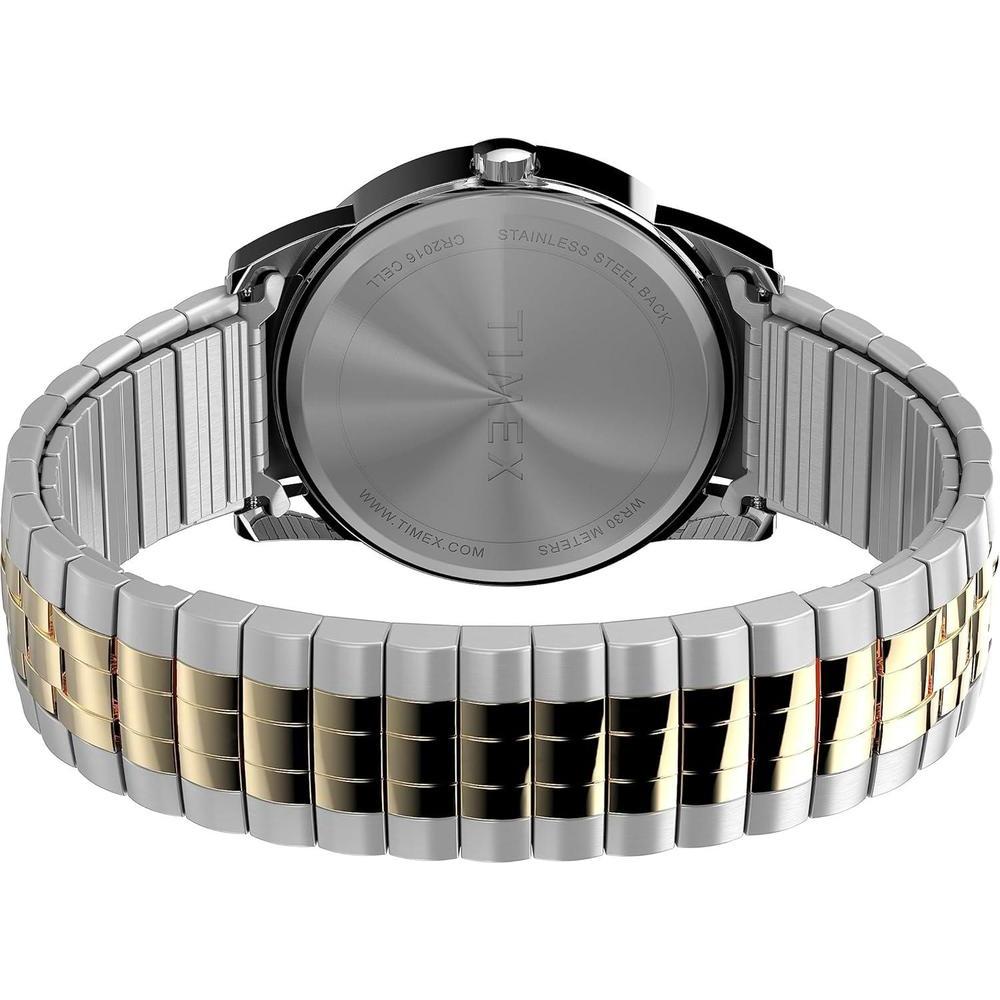 Reloj Easy Reader para hombre de Timex, diseño elegante con resistencia al agua y banda de acero inoxidable