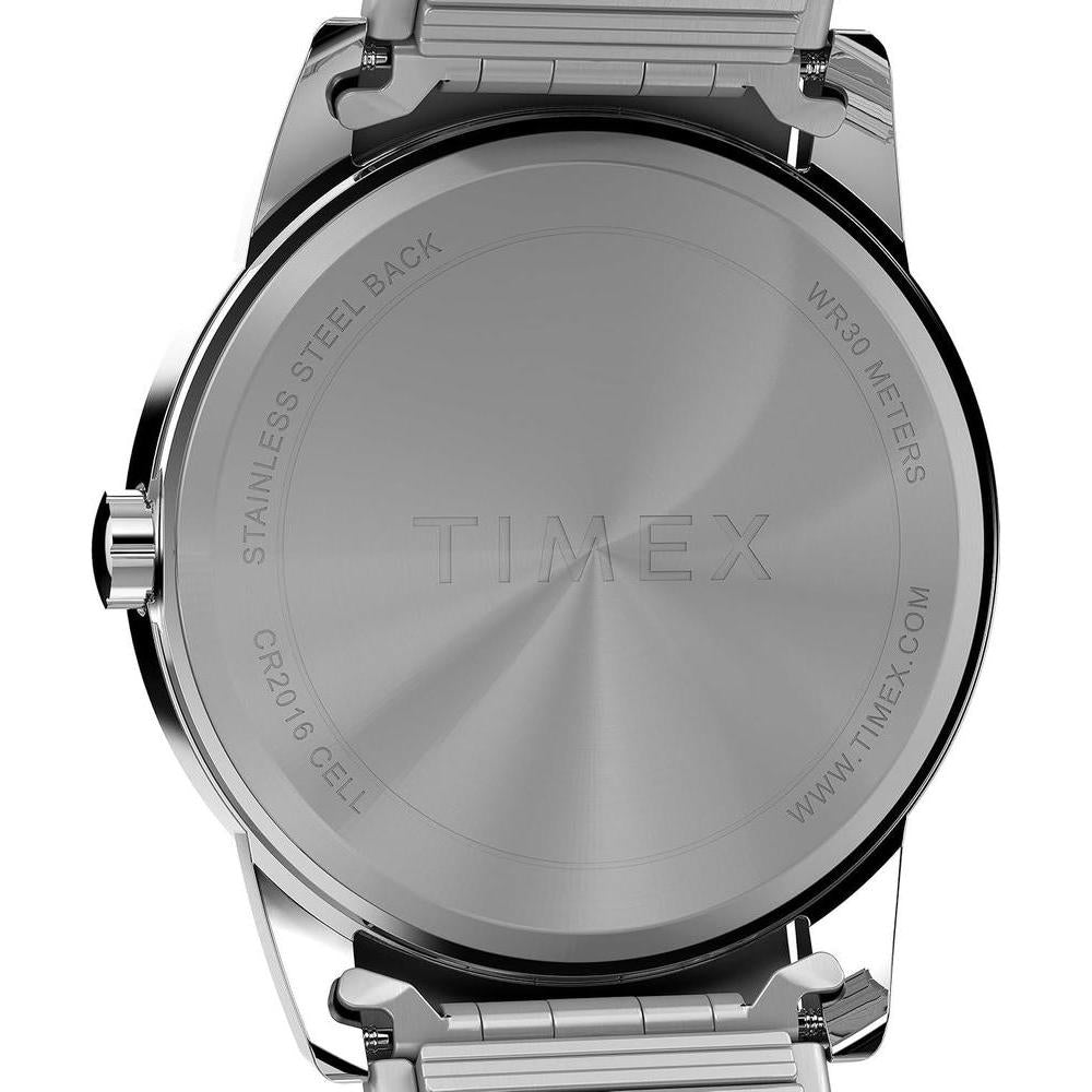 Reloj Easy Reader para hombre de Timex, diseño elegante con resistencia al agua y banda de acero inoxidable