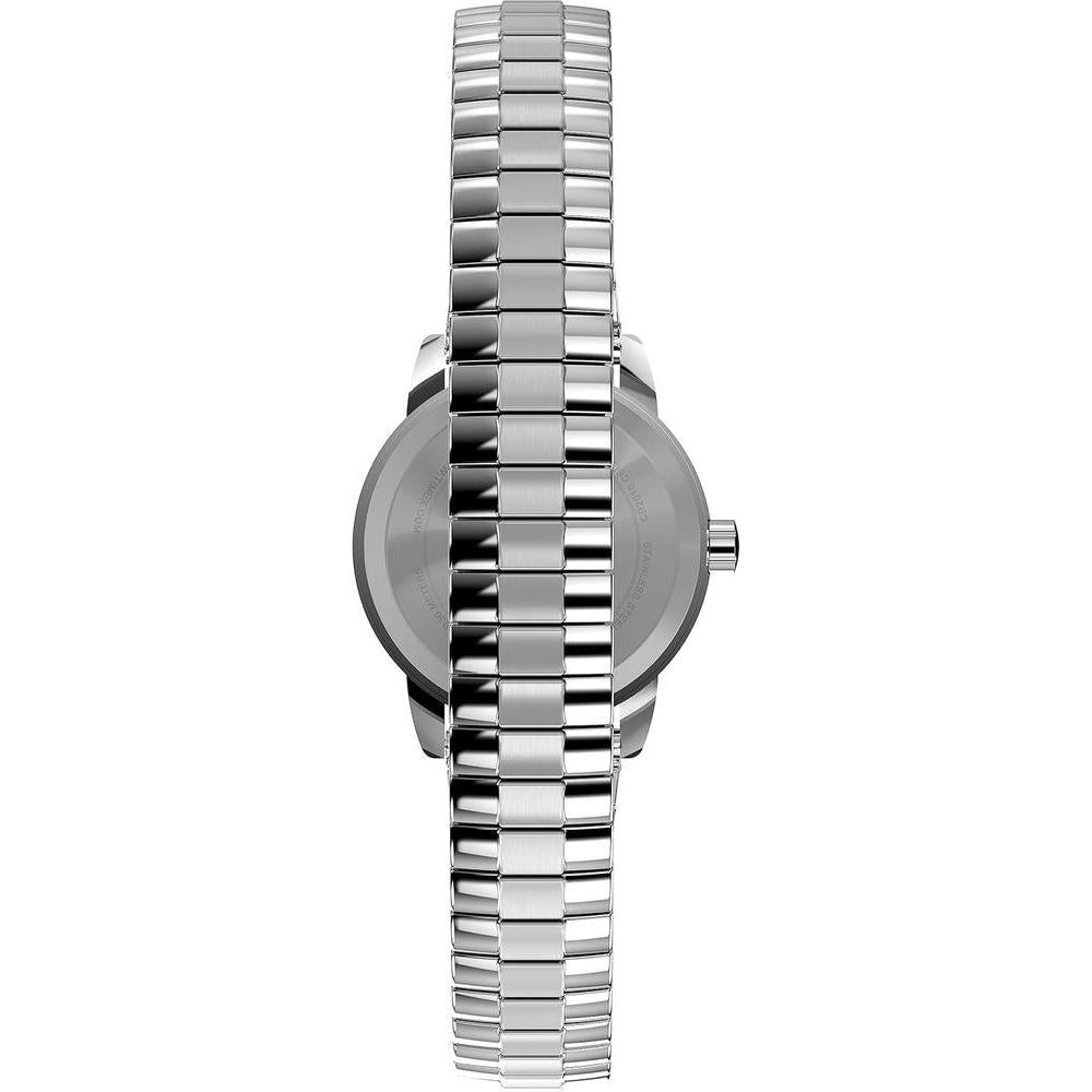 Timex Reloj Easy Reader para mujer con estilo clásico y banda de acero inoxidable resistente al agua