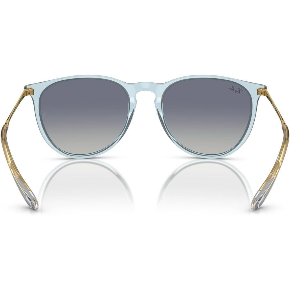 Gafas de sol redondas Ray-Ban Erika, protección UV, con estuche y paño de limpieza, diseño moderno