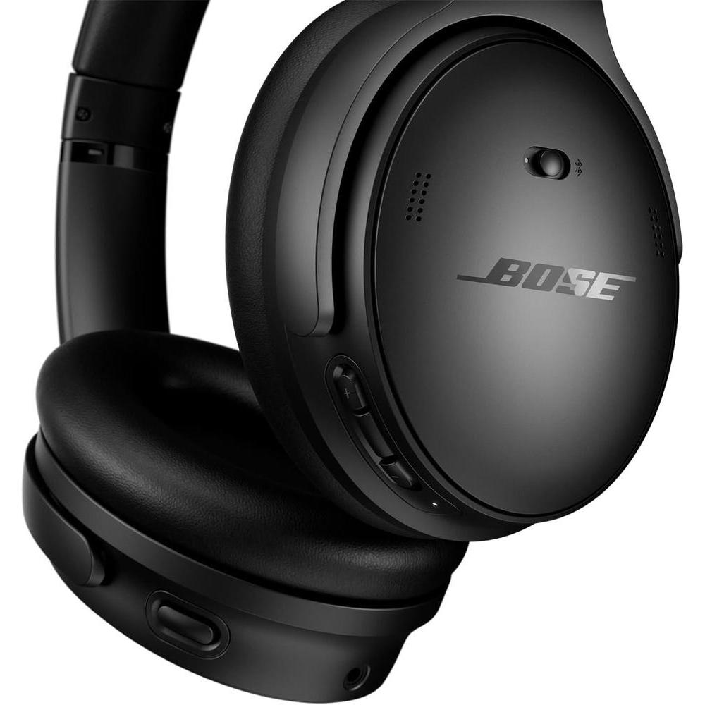 Auriculares Bluetooth Bose QuietComfort inalámbricos con cancelación de ruido y hasta 24 horas de batería, color negro