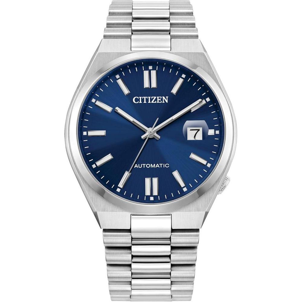 Citizen Men's Automatic Tsuyosa Sport Luxury Watch, Silver-Tone Stainless Steel Bracelet and Case, 3 Hand and Date, 42 Hour Power Reserve