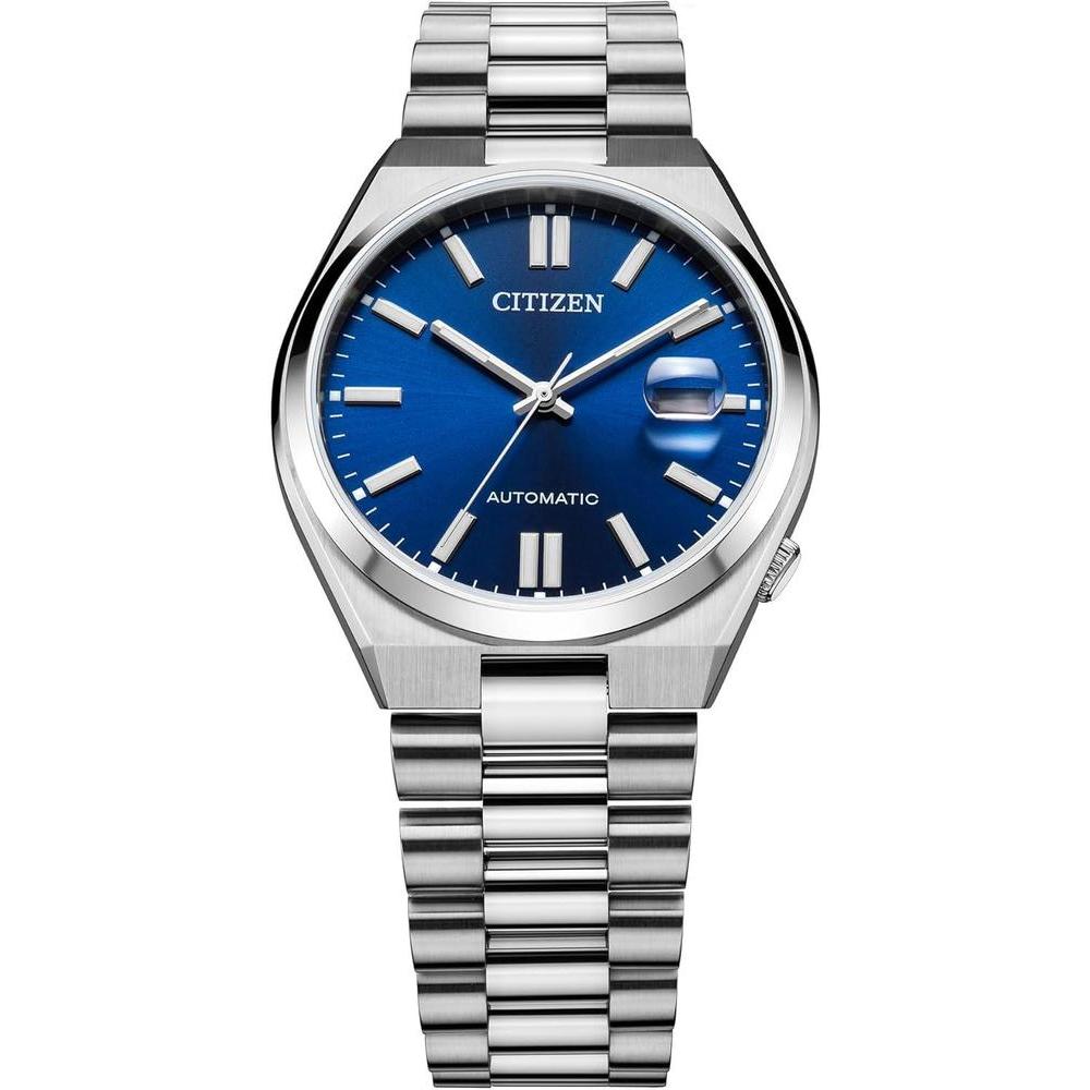 Reloj Citizen Tsuyosa automático para hombre, diseño deportivo, acero inoxidable, mecanismo automático, resistencia al agua