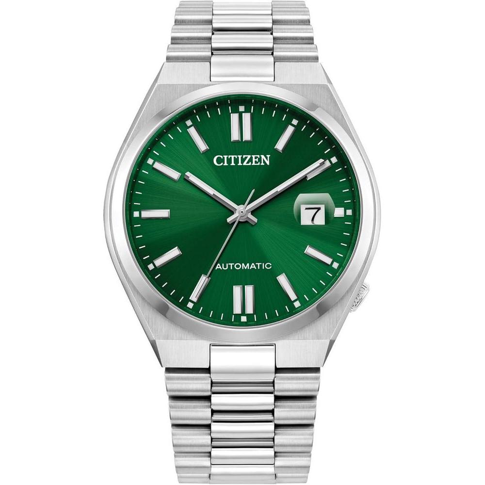 Citizen Men's Automatic Tsuyosa Sport Luxury Watch, Silver-Tone Stainless Steel Bracelet and Case, 3 Hand and Date, 42 Hour Power Reserve