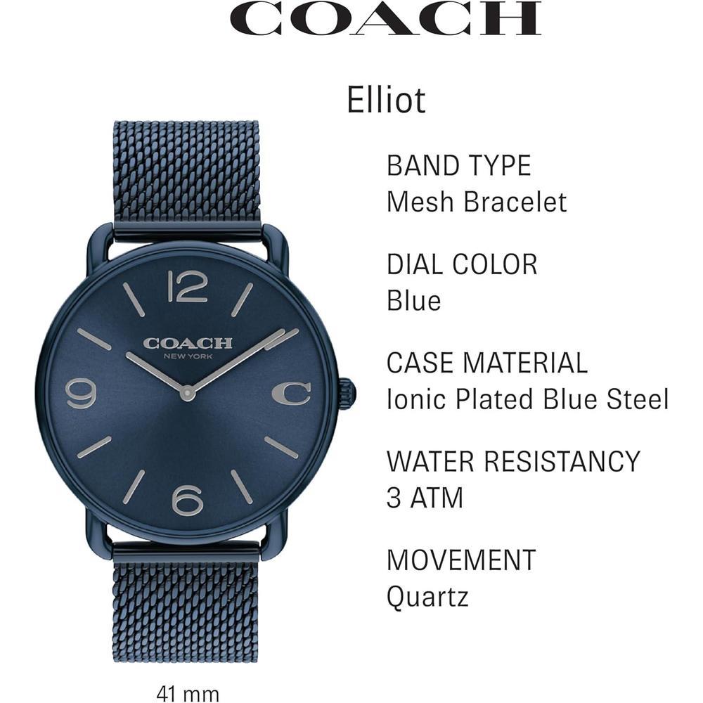 Reloj Coach Elliot para Hombre, elegancia contemporánea con detalle exclusivo, ideal para uso diario