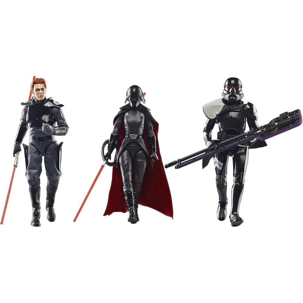 STAR WARS The Black Series Gaming Greats Second Sister, Cal Kestis, Purge Trooper, Jedi: Fallen Order 6 Inch Action Figure 3-Pack (Amazon Exclusive)