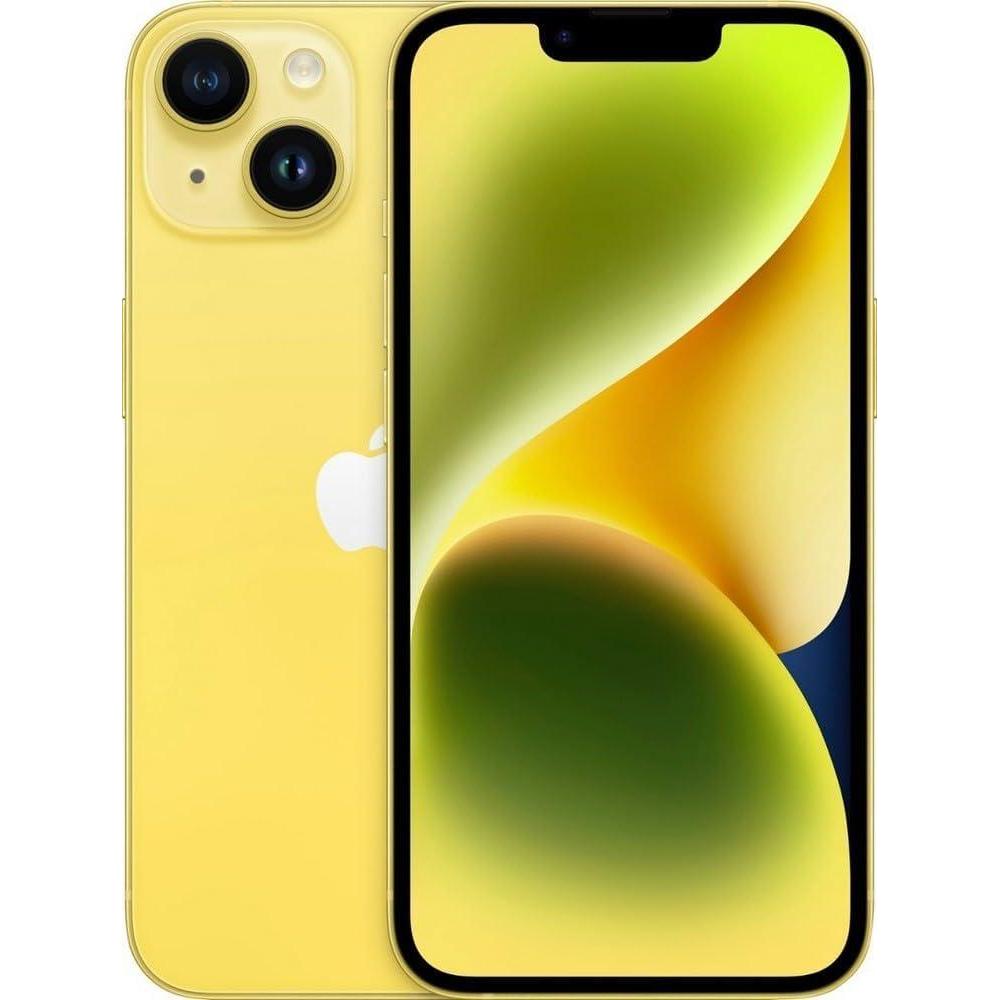 Apple iPhone 14, 128GB, Yellow - Unlocked (Renewed)