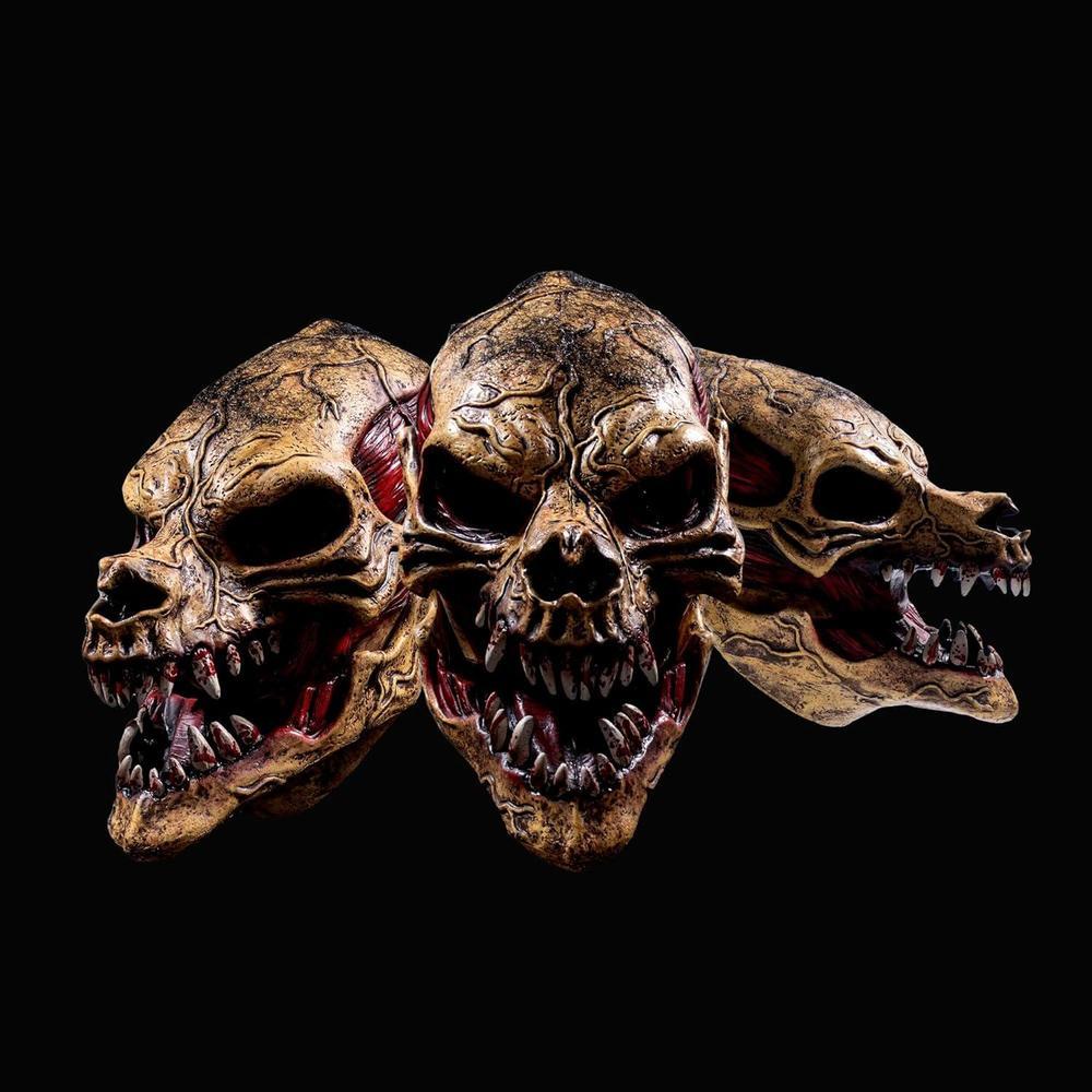 Máscara terrorífica de Halloween, diseño realista de zombi con rostro aterrador, material látex ecológico y seguro