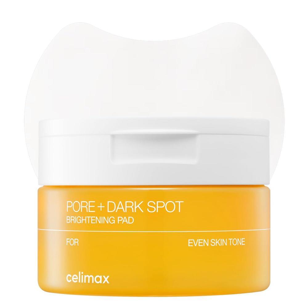 celimax Almohadilla iluminadora de poros y manchas oscuras | Almohadillas exfoliantes para poros dilatados, con ácido hialurónico, minimizador de poros, no irritante, hidratante, para pieles sensibles