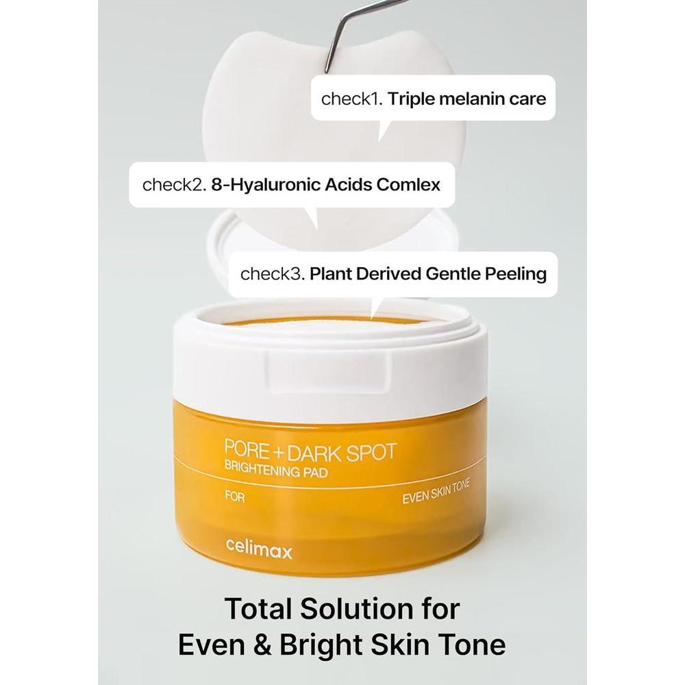 Almohadilla Iluminadora Para Poros Y Manchas Oscuras Exfoliante Con Ácido Hialurónico Ideal Para Piel Sensible Minimizador De Poros