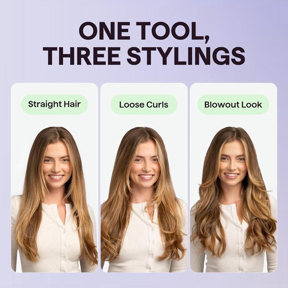 Cepillo Térmico Wavytalk para Peinado lónico. Consigue Cabello Suave con Rizos Naturales y Voltaje Dual