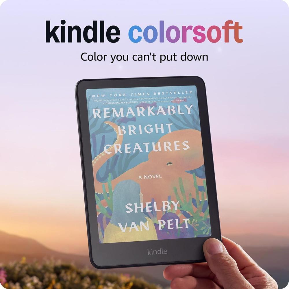 Amazon Kindle Colorsoft 16 GB (newest model) – With color display and adjustable warm light – No Ads – Black