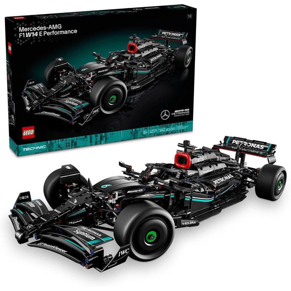 LEGO Technic Mercedes-AMG F1 W14 E Performance Race Car Building Set, Scale Model Car Gift for Adults, Authentically Detailed Build and Display Model for Home or Office Décor, 42171
