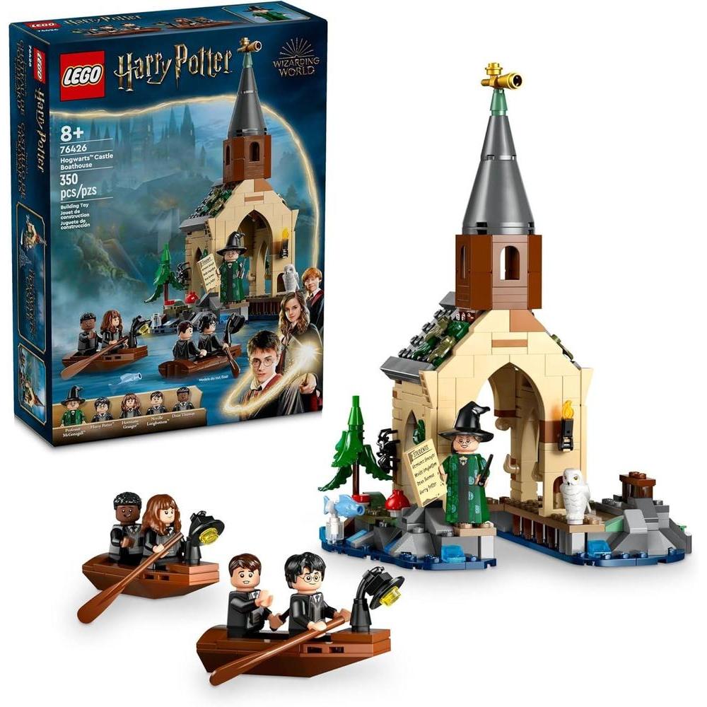 LEGO Harry Potter Hogwarts Boat House Building Toys - Harry Potter Toys for Kids, Girls & Boys, Age 8+ - Birthday Gift with 5 Minifigures - 76426