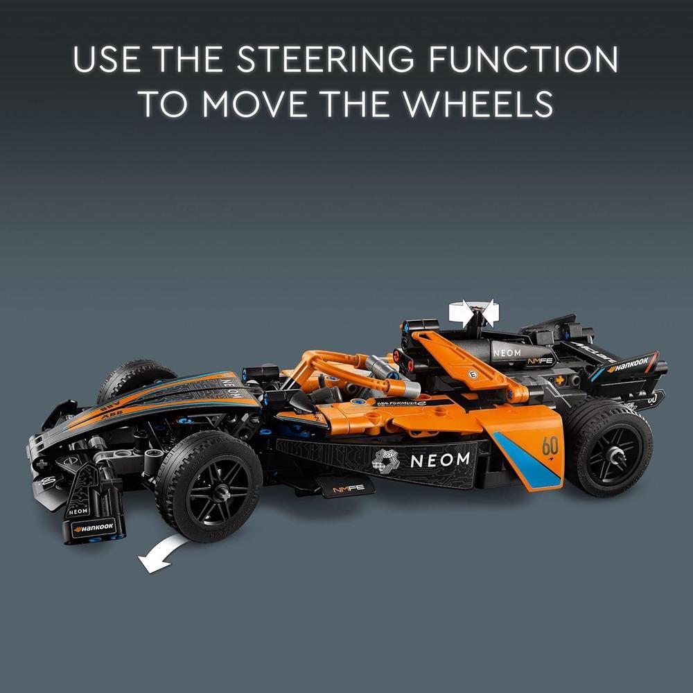 LEGO Technic NEOM McLaren Formula E - Coches de juguete de construcción para niños con motor V10 y dirección