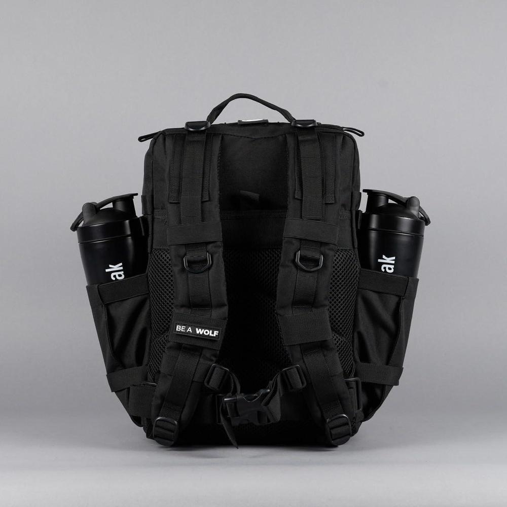 Mochila Táctica 35L WOLFpak en Color Negro con Resistencia al Agua y Personalización con Parches, Ideal para Viajes y Uso Diario