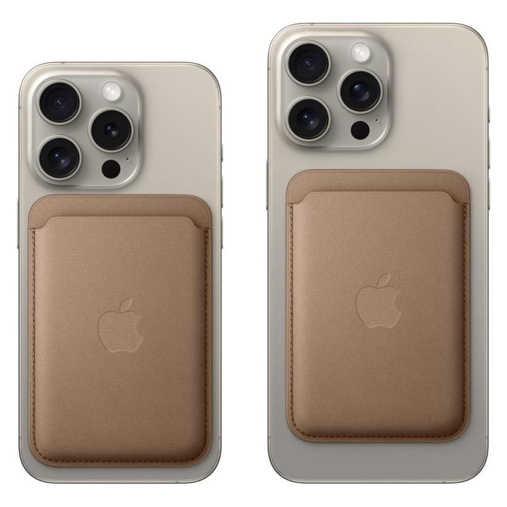 Apple Cartera iPhone FineWoven con MagSafe, diseño elegante y material reciclado, compatible con múltiples modelos de iPhone