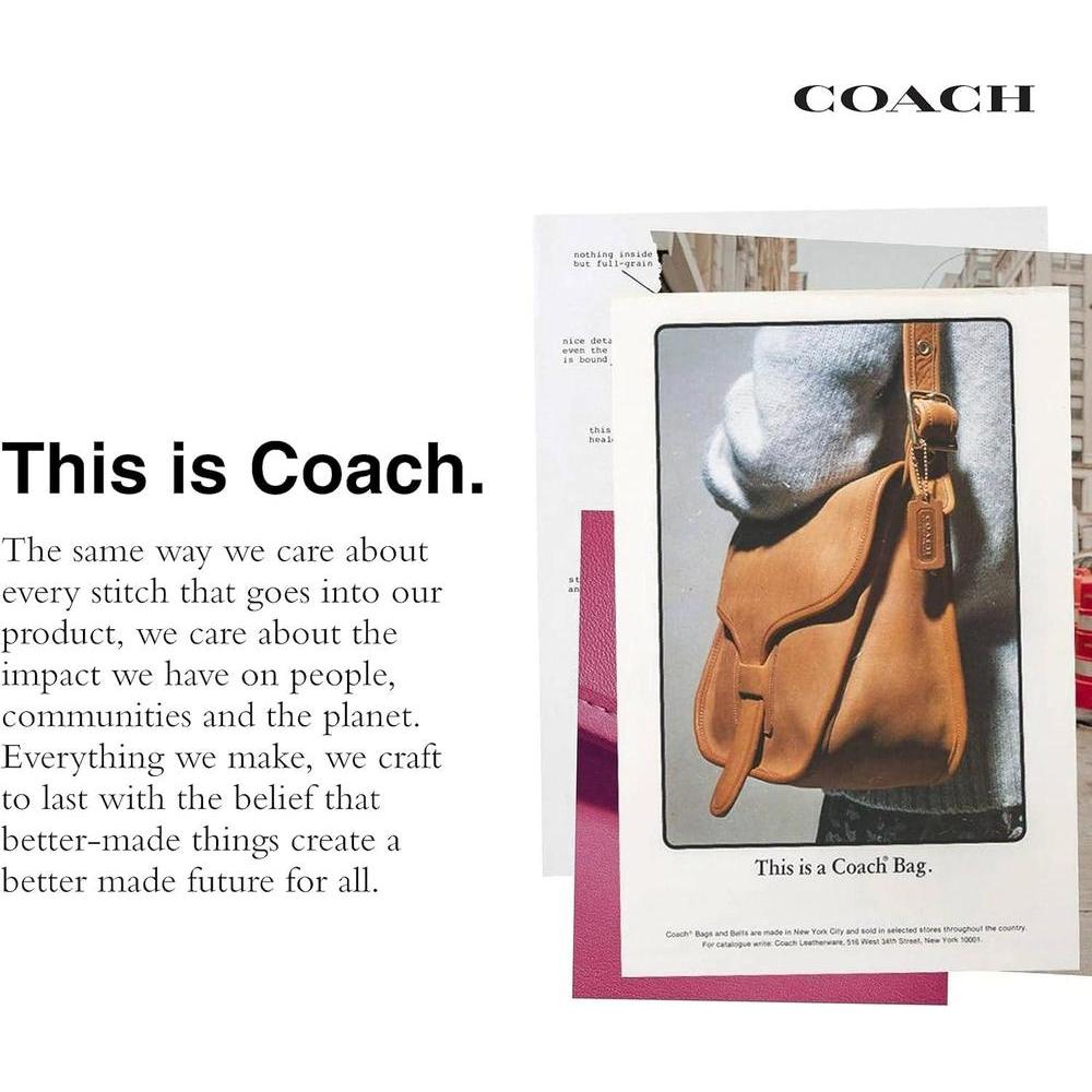 Coach Bandolera de cadena de jade con bloqueo