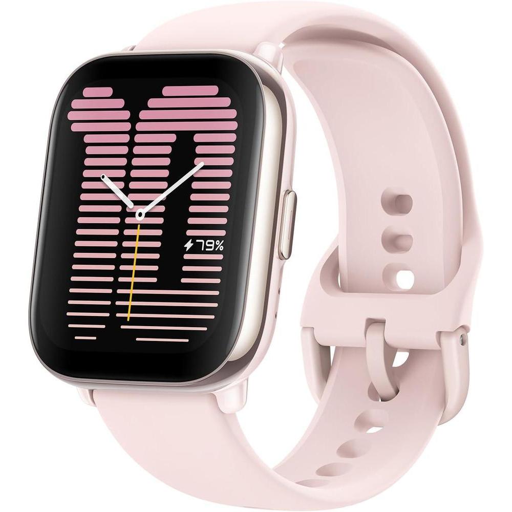 Amazfit Active Smart Watch 42mm,with AI Fitness & Sleep Coach, GPS, Alexa-Enabled & Bluetooth Calling & Music, 14 Day Battery, Fitness Tracker with 120+ Sports Modes, for Android & iPhone, Pink