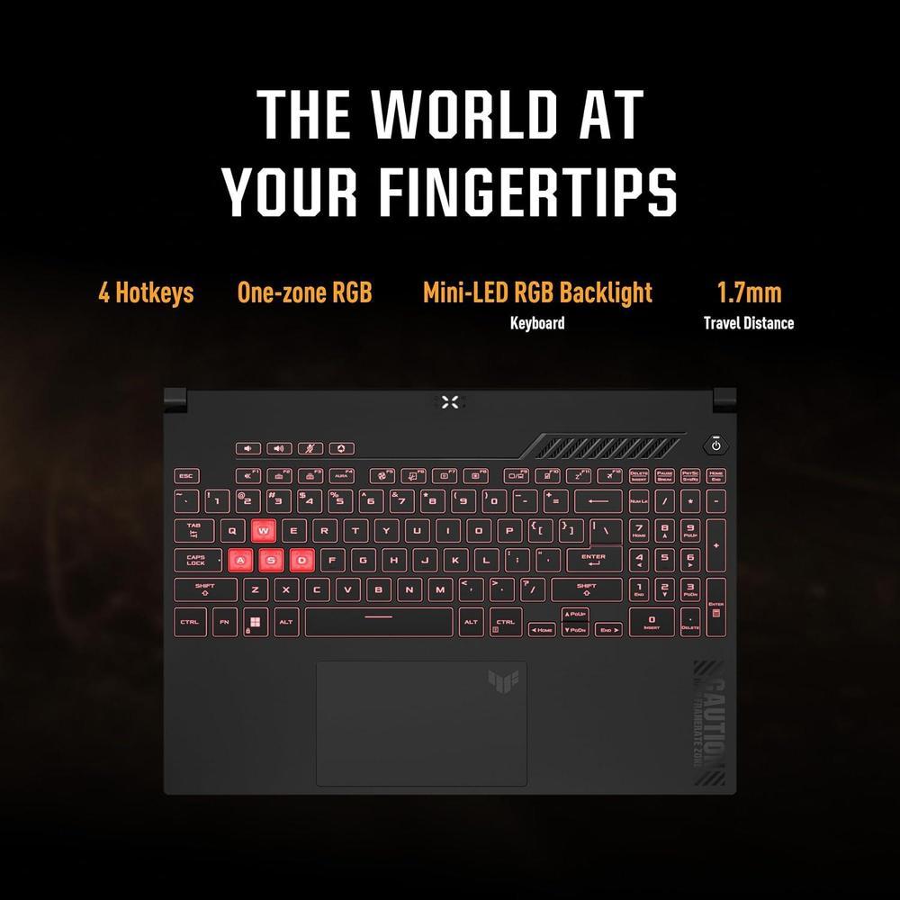 ASUS TUF Gaming A15 (2023), Laptop gaming, 15.6'' FHD 144Hz, 100% sRGB, GeForce RTX 4060, Ryzen 7 7735HS, 16GB DDR5, 1TB PCIe SSD, Win 11