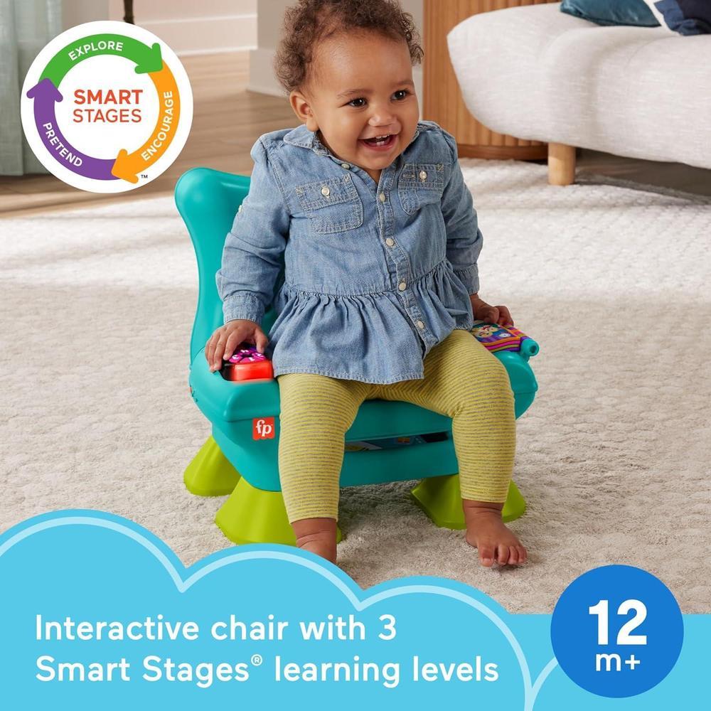 Fisher-Price Juguete de aprendizaje con luces y actividades, color verde azulado, para bebés de 1 año en adelante