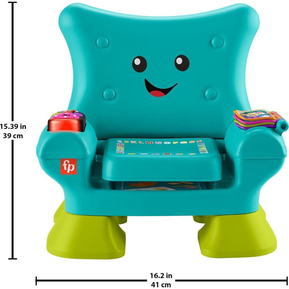 Fisher-Price Juguete de aprendizaje con luces y actividades, color verde azulado, para bebés de 1 año en adelante