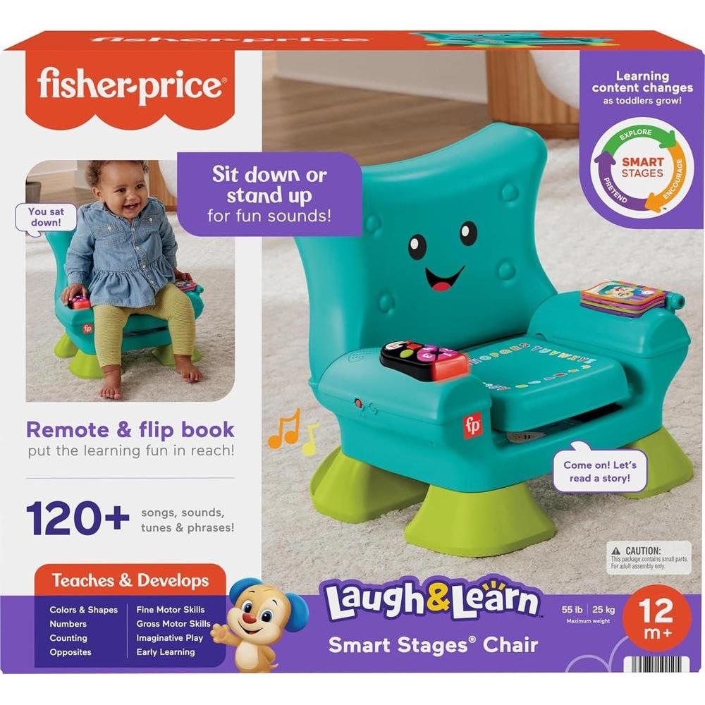 Fisher-Price Juguete de aprendizaje con luces y actividades, color verde azulado, para bebés de 1 año en adelante