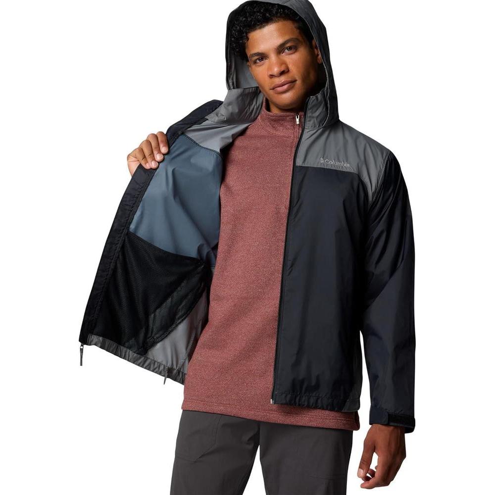 Chaqueta impermeable Columbia Glennaker Lake II para hombre, con capucha plegable y materiales duraderos