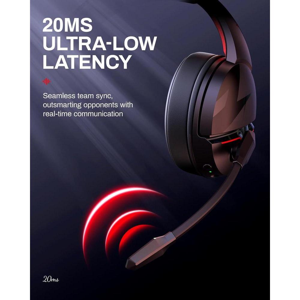 Auriculares inalámbricos Acer para juegos con batería de 100 horas, micrófono claro y controladores dinámicos