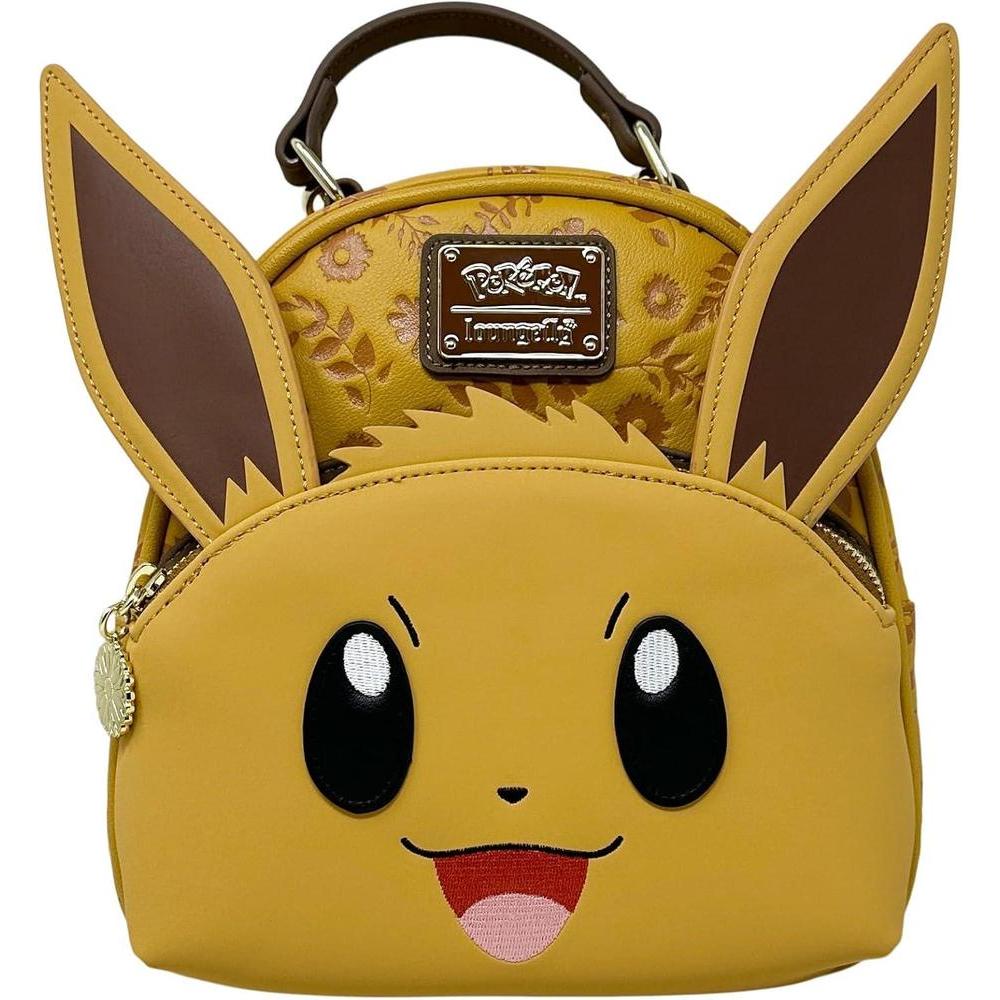 Loungefly Pokemon Eevee Cosplay Womens Convertible Double Strap Shoulder Bag Purse