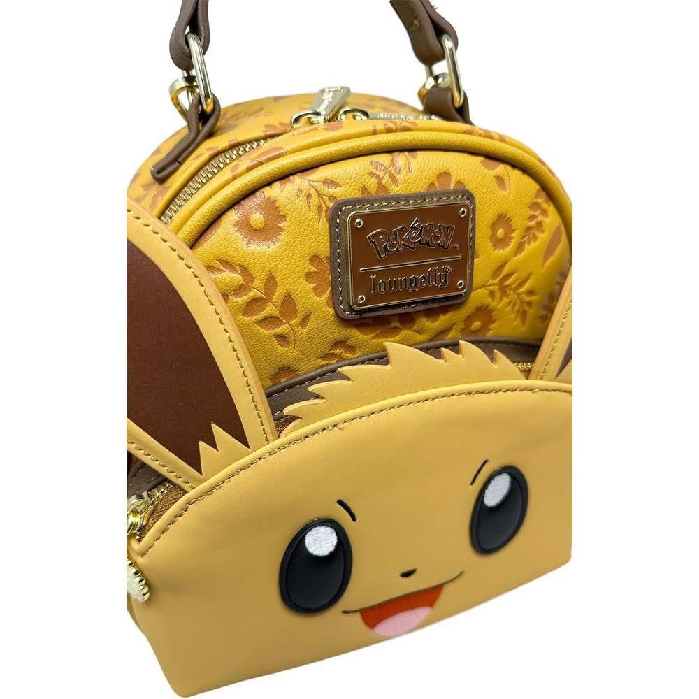 Loungefly Pokemon Eevee Cosplay - Bolso convertible de doble correa para mujer en color marrón