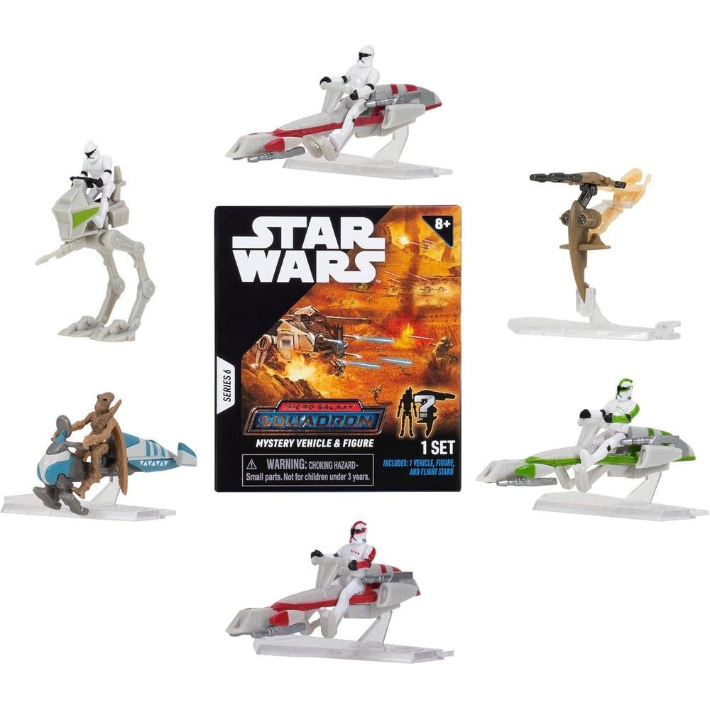 Star Wars Micro Galaxy Squadron Pirate Snub Fighter Mystery Bundle con accesorios