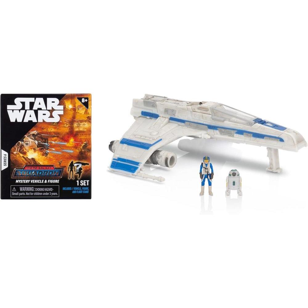 Star Wars Micro Galaxy Squadron Lt. Callahan’s E-wing Mystery Bundle - 5-Inch and 2.5-Inch Vehicles with Accessories (Amazon Exclusive)