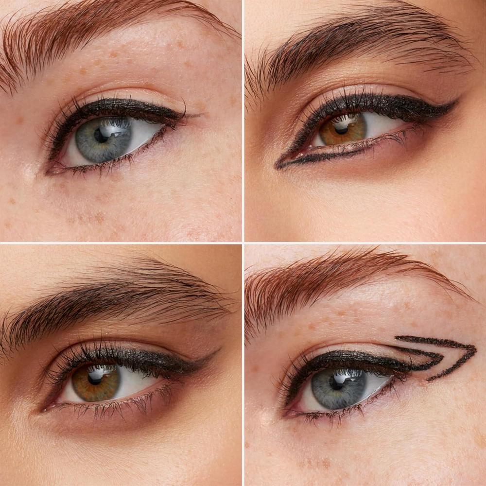 Wonderskin Eyeliner de larga duración, delineador resistente al agua y manchas con efecto glitter. Tecnología TruGlide para aplicación precisa