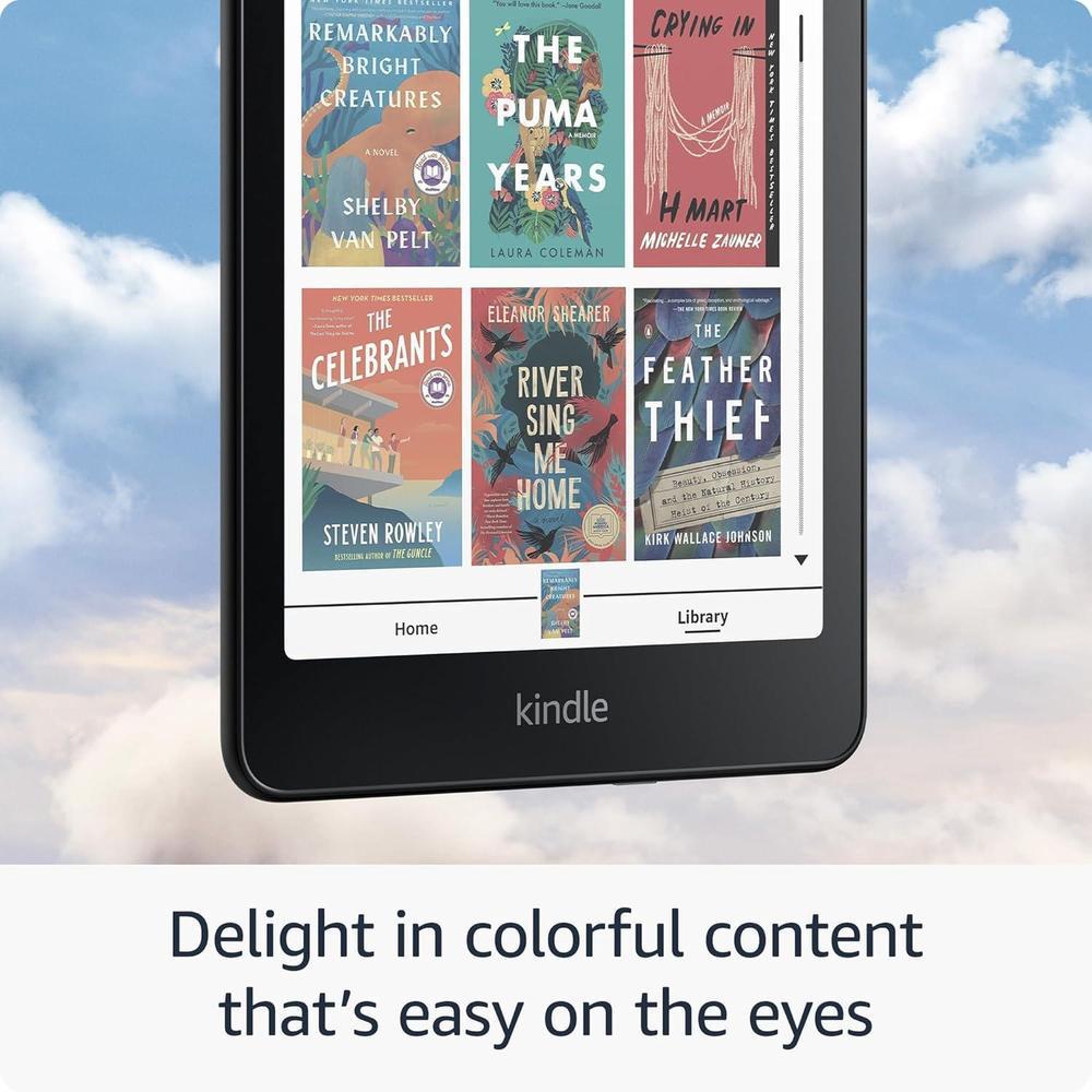 Amazon Kindle Colorsoft Signature Edition con pantalla a color, luz frontal automática, carga inalámbrica y 32GB