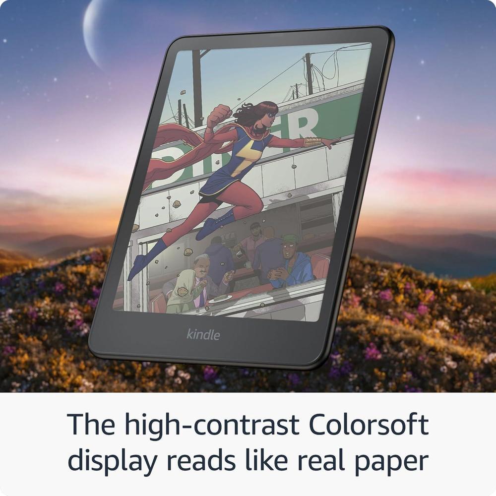 Amazon Kindle Colorsoft Signature Edition con pantalla a color, luz frontal automática, carga inalámbrica y 32GB