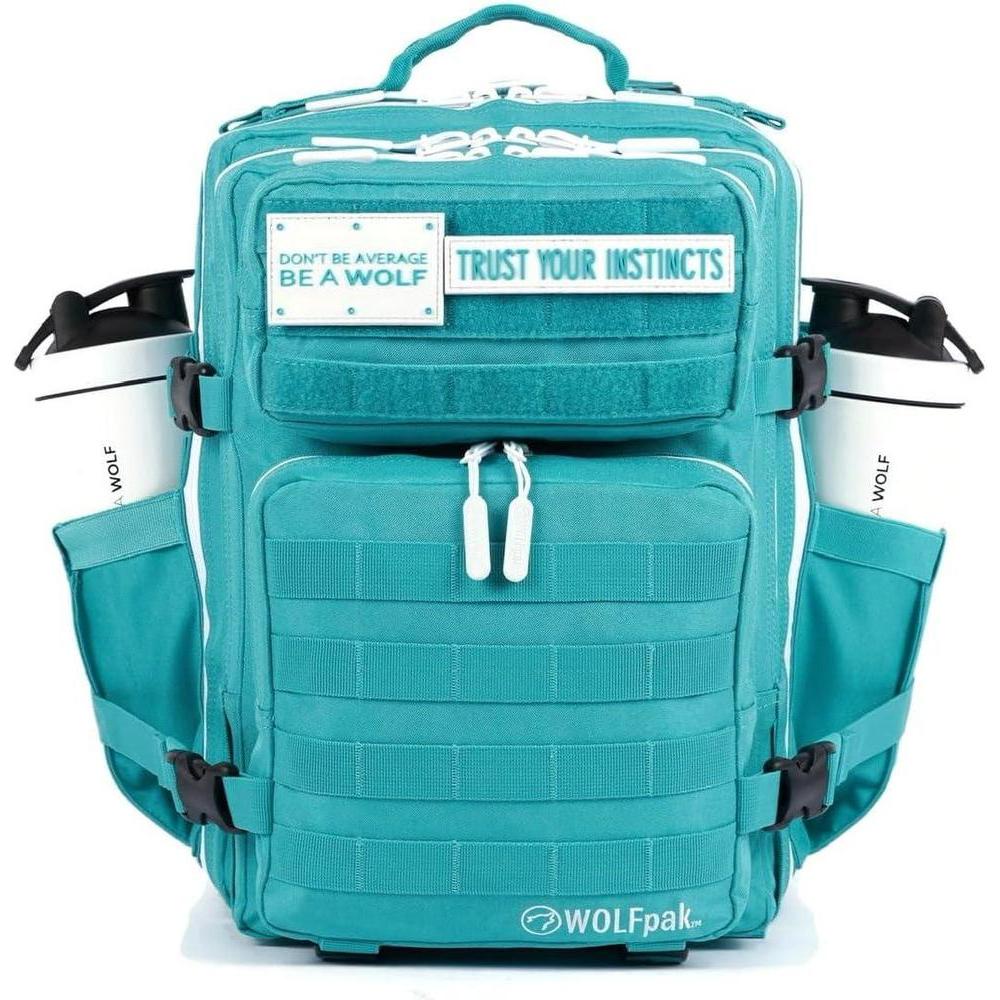 Mochila WOLFpak versátil de poliéster resistente al agua, con capacidad personalizable, cremalleras YKK y compartimento para portátiles