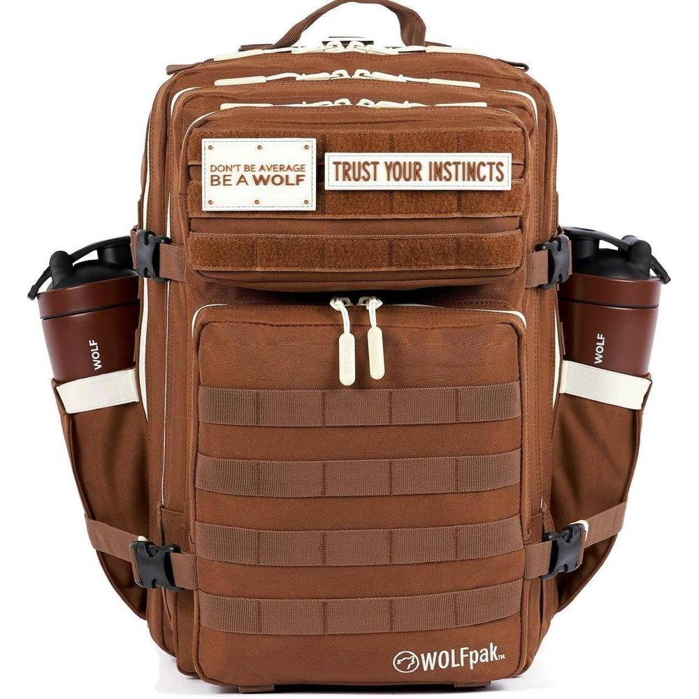 WOLFpak Mochila 45L Mochila táctica impermeable para camping, senderismo, gimnasio y uso diario