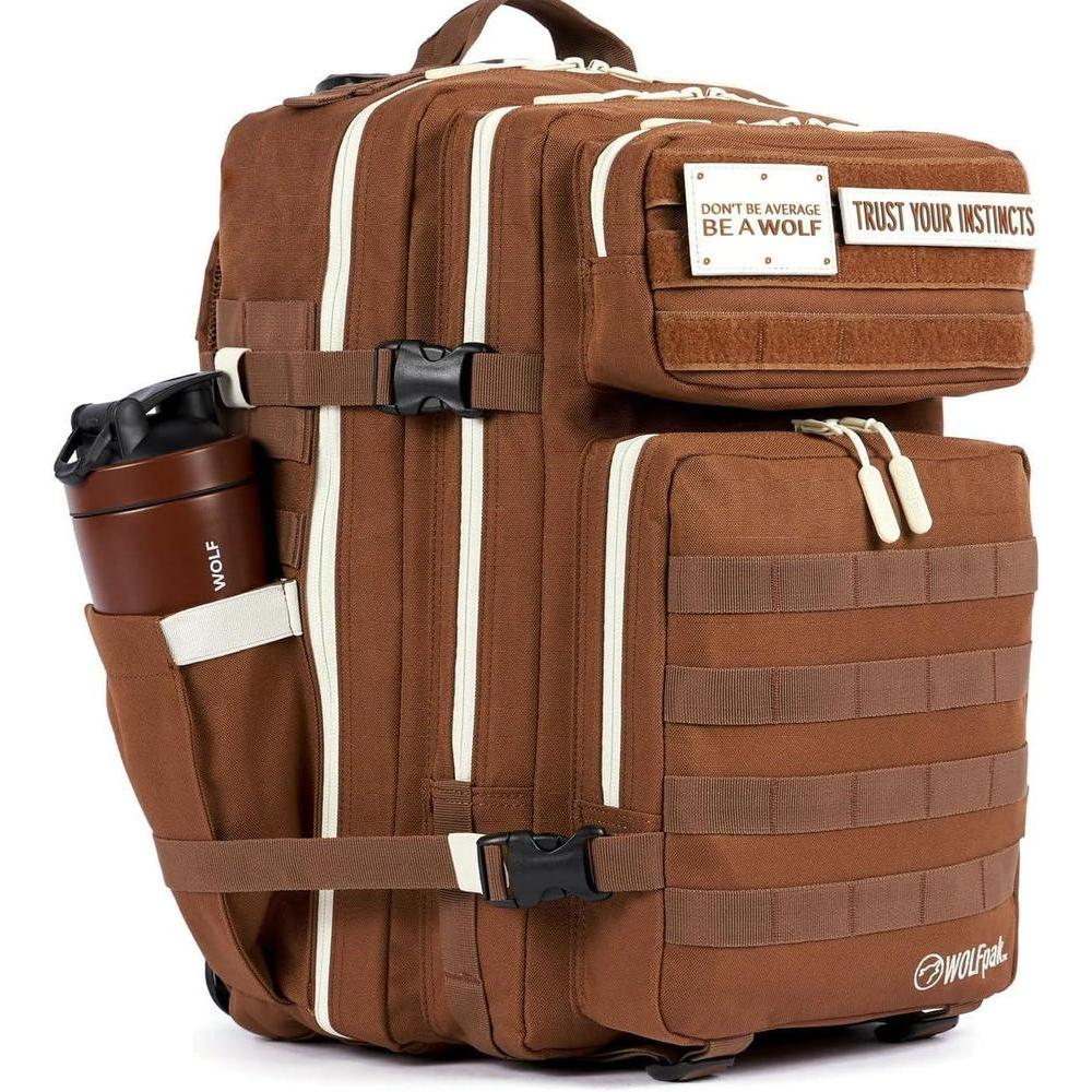 WOLFpak Mochila 45L Mochila táctica impermeable para camping, senderismo, gimnasio y uso diario