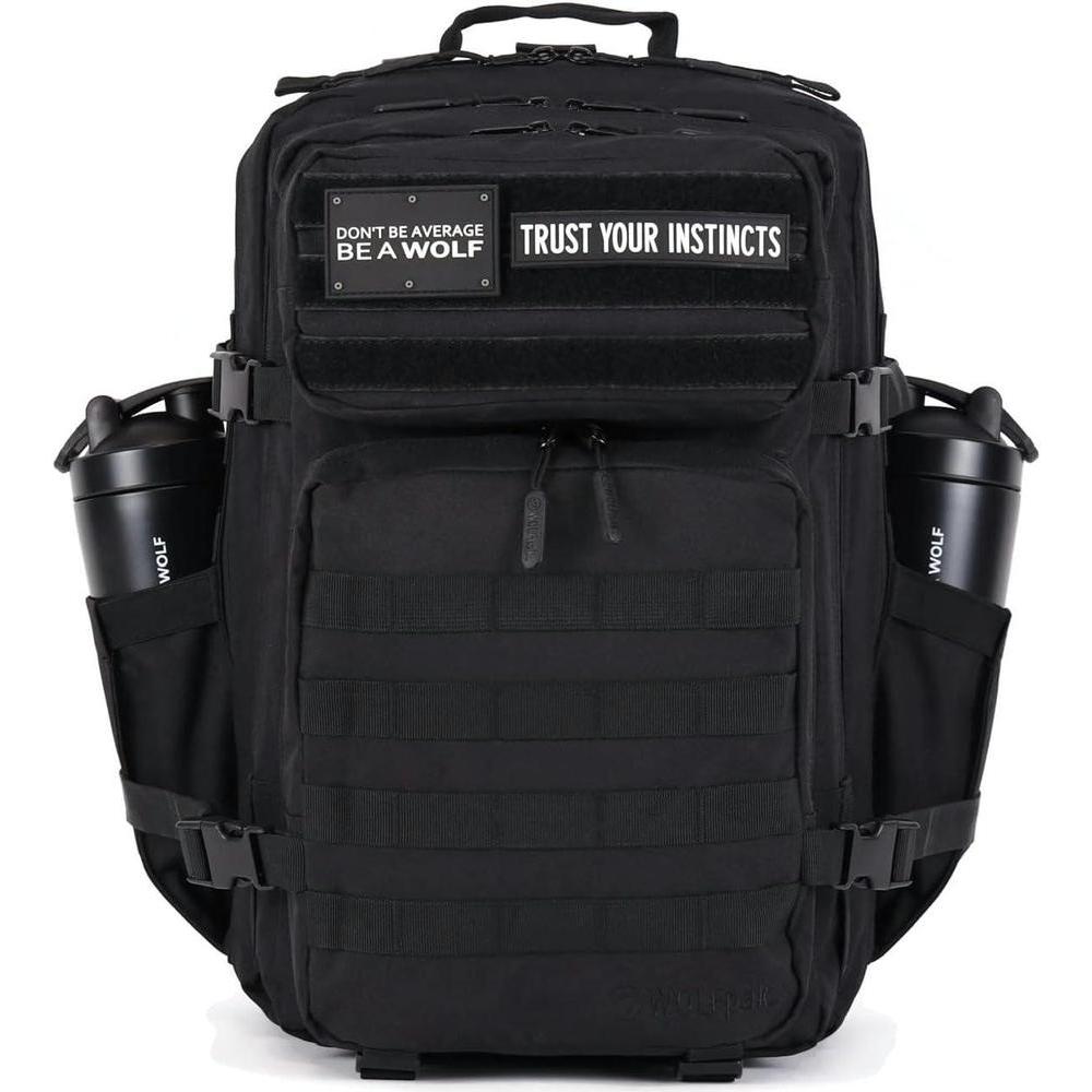 WOLFpak 45L Backpack (Alpha Black) Camping, Hiking, Gym Backpack