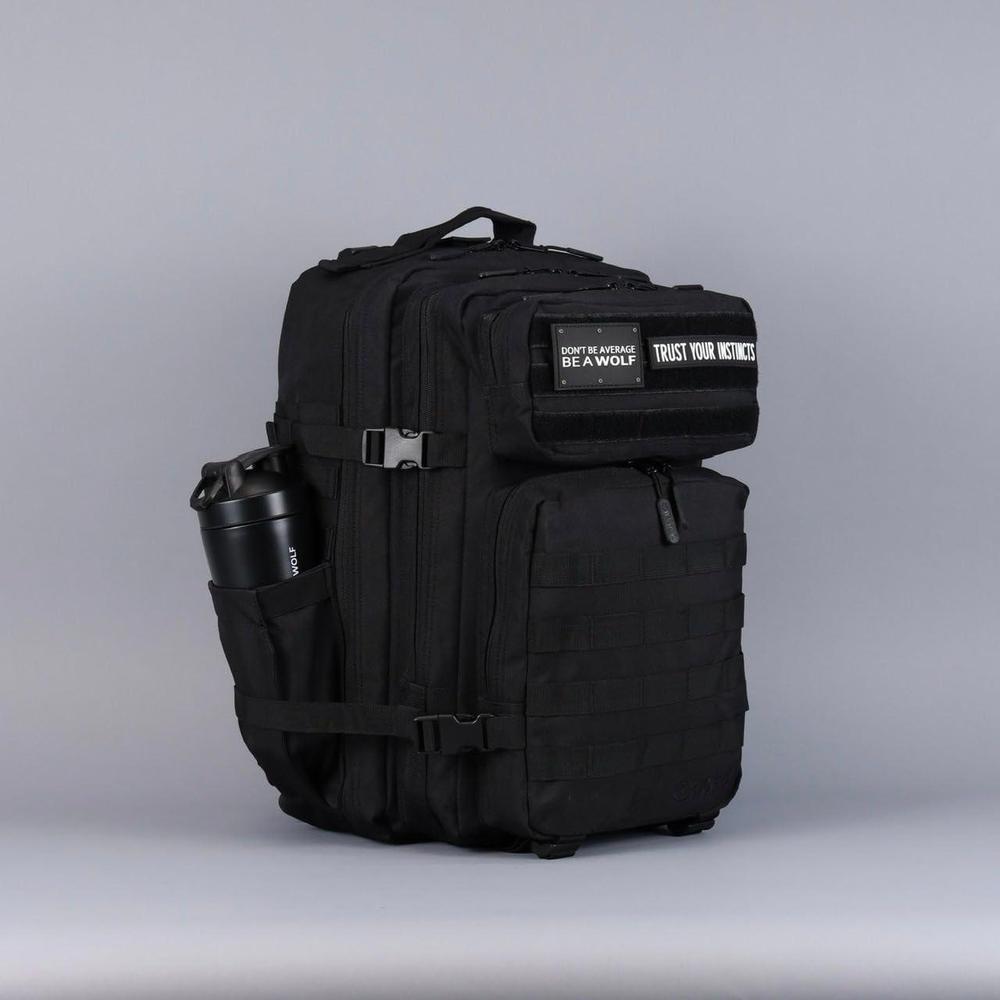 WOLFpak Mochila táctica de negro alfa 45L para acampada y senderismo