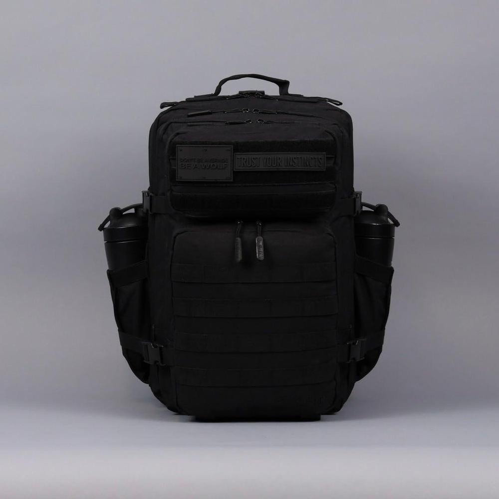 Mochila Táctica WOLFpak 45L Edición Nightshade, resistente al agua, ideal para camping, senderismo y gimnasio, personalizable con parches